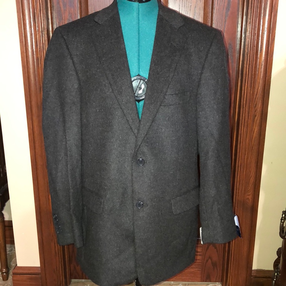 Turnbury Men’s Pure Camel Hair Blazer in Espresso Brown 40R NWT